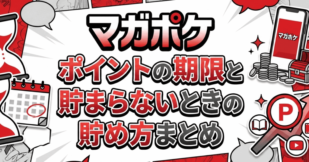 【マガポケ】ポイントの期限と貯まらないときの貯め方まとめ【マガジンポケット】